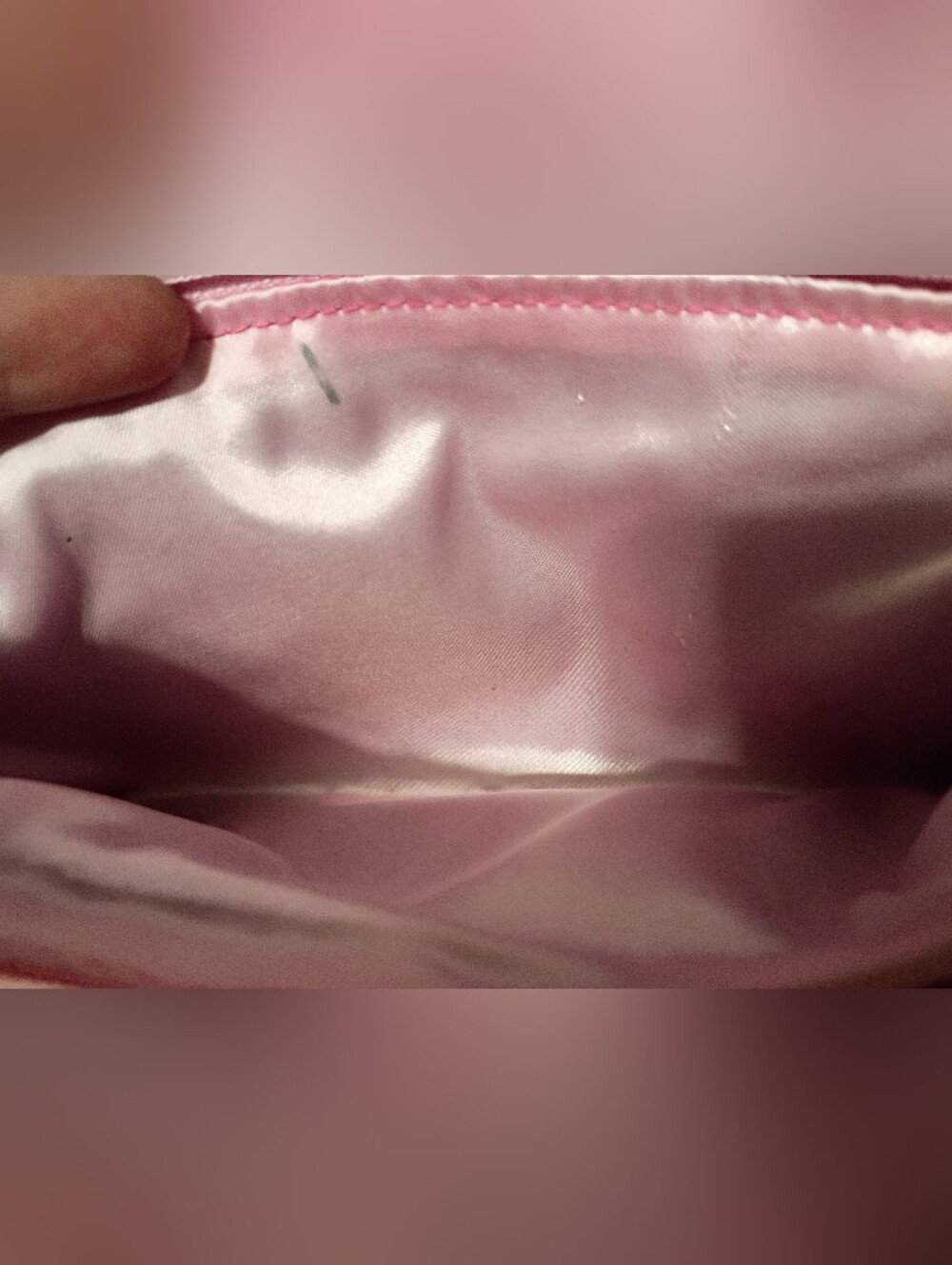 Hot Pink Satin Wristlet - Picture 5 of 5